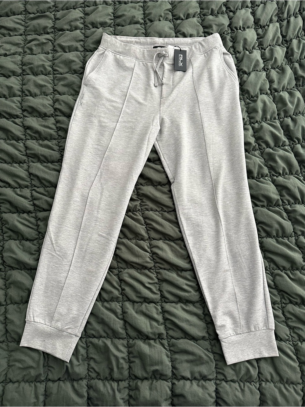 Ralph Lauren RLX Jogger Pant Size 2XL |Heather Gray | French Terry Knit